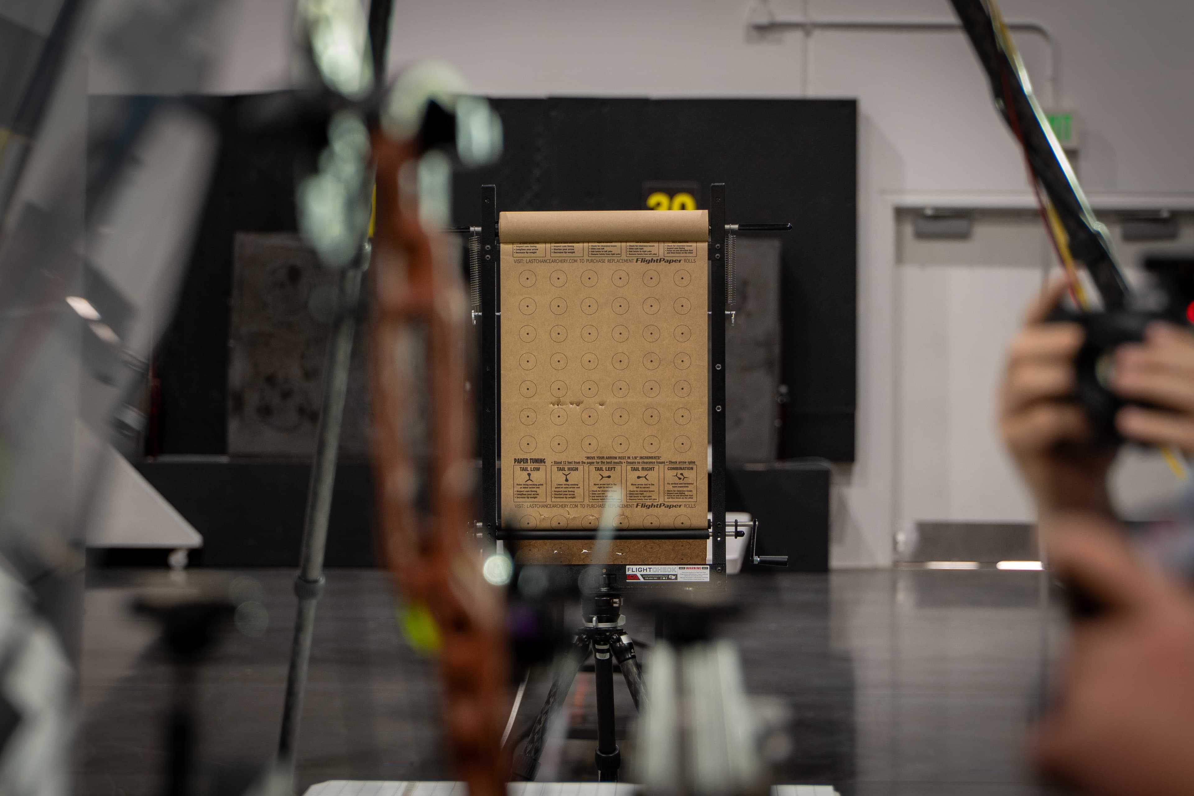 Team member preparing arrows during the 2026 study